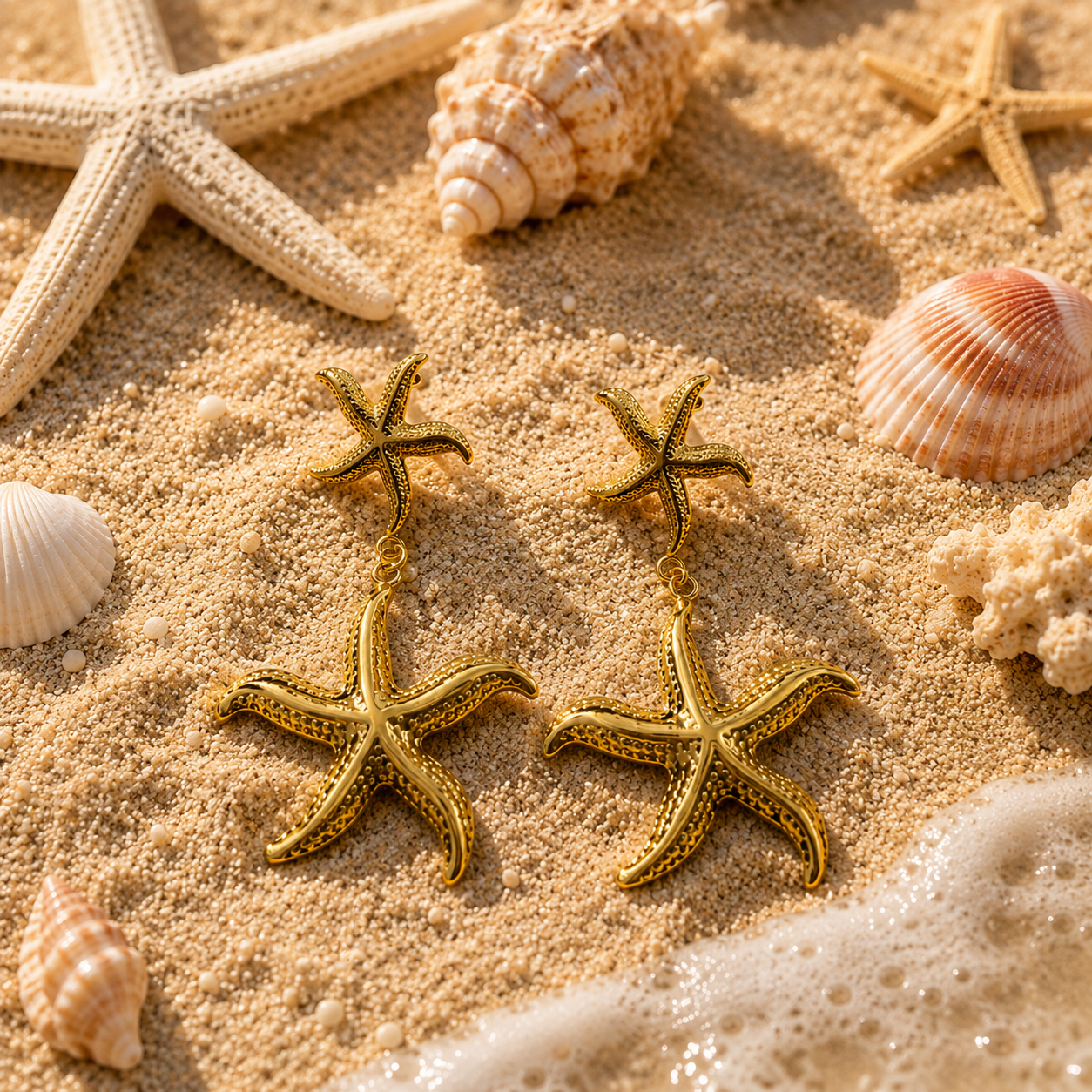 Oceara Starfish Drop Earrings