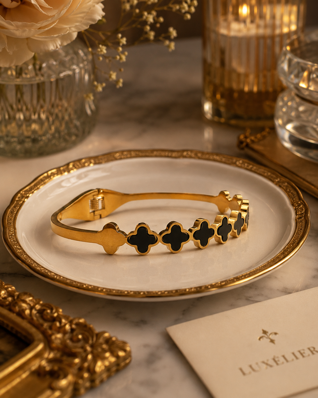 Noir Clover Luxe Bracelet