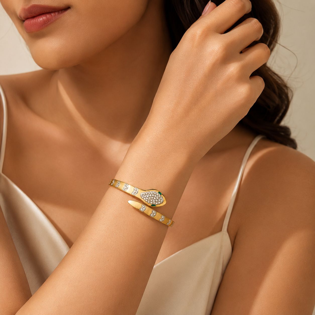 Serpentina Luxe Cuff Bracelet