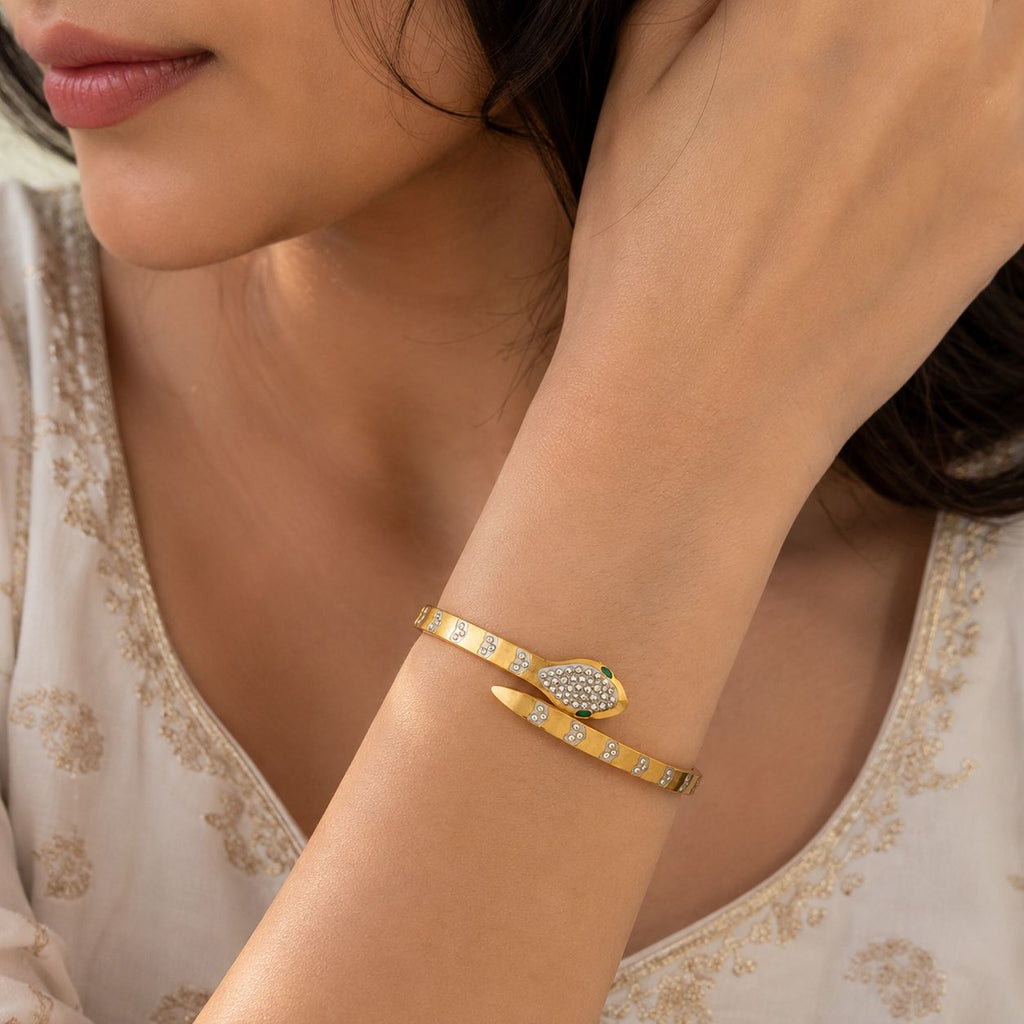 Serpentina Luxe Cuff Bracelet