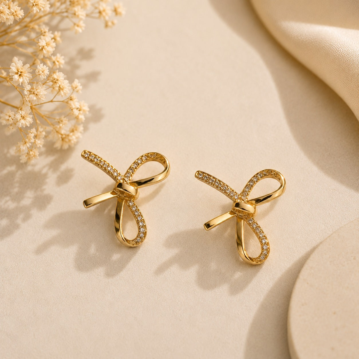 Luxe Bow Studs Earrings