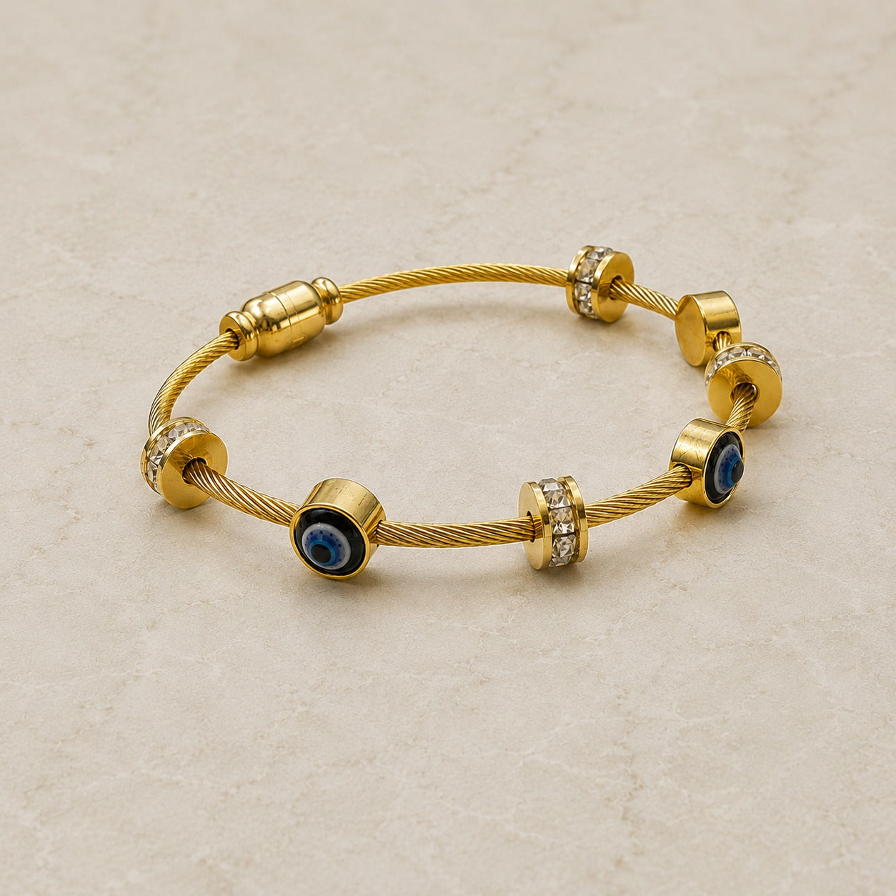 Nazar Charm Gold Bracelet