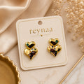 Celeste Heart Stud Earrings