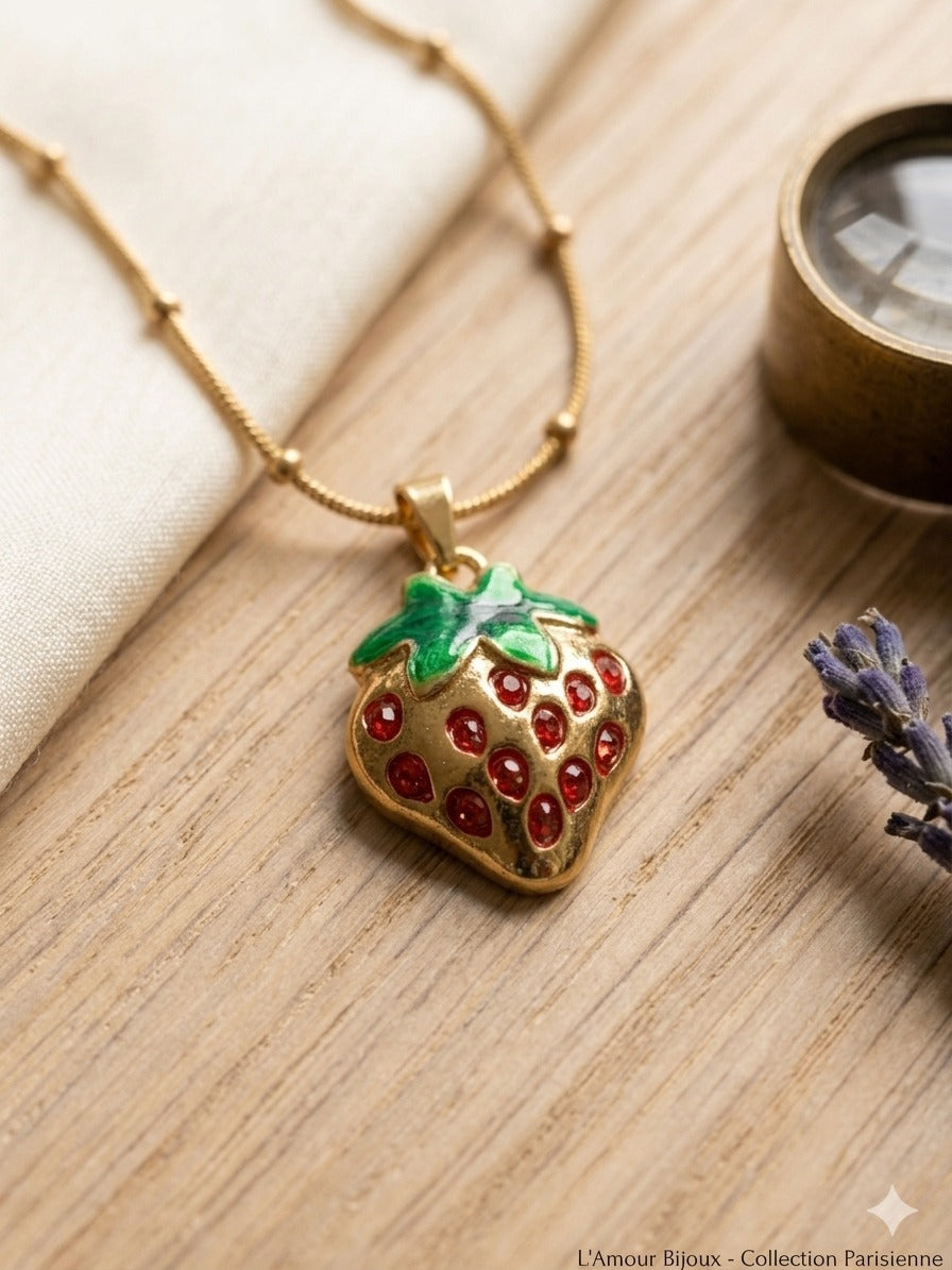 Berry Bloom Charm Necklace