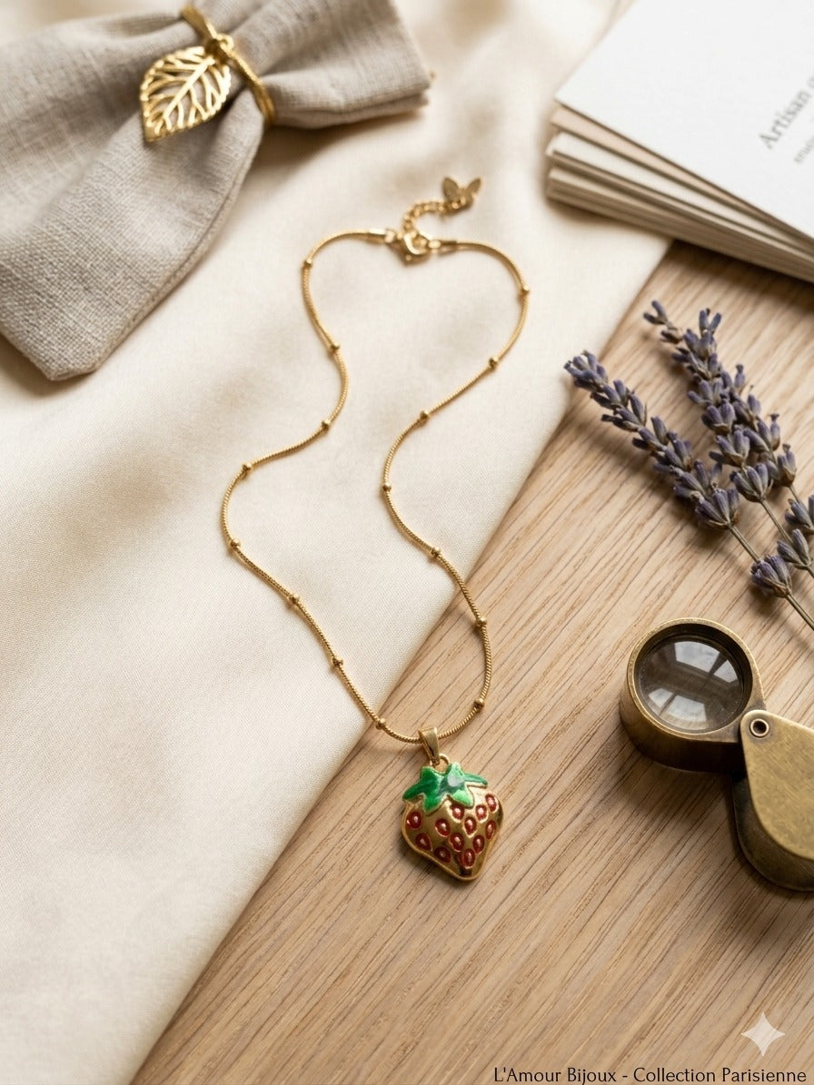 Berry Bloom Charm Necklace