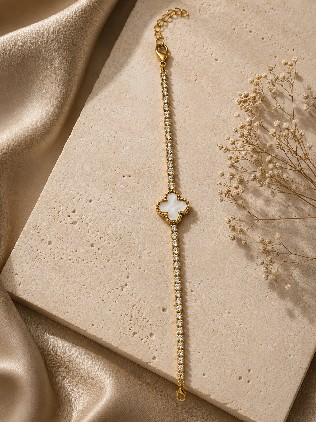 Celeste Clover Tennis Bracelet