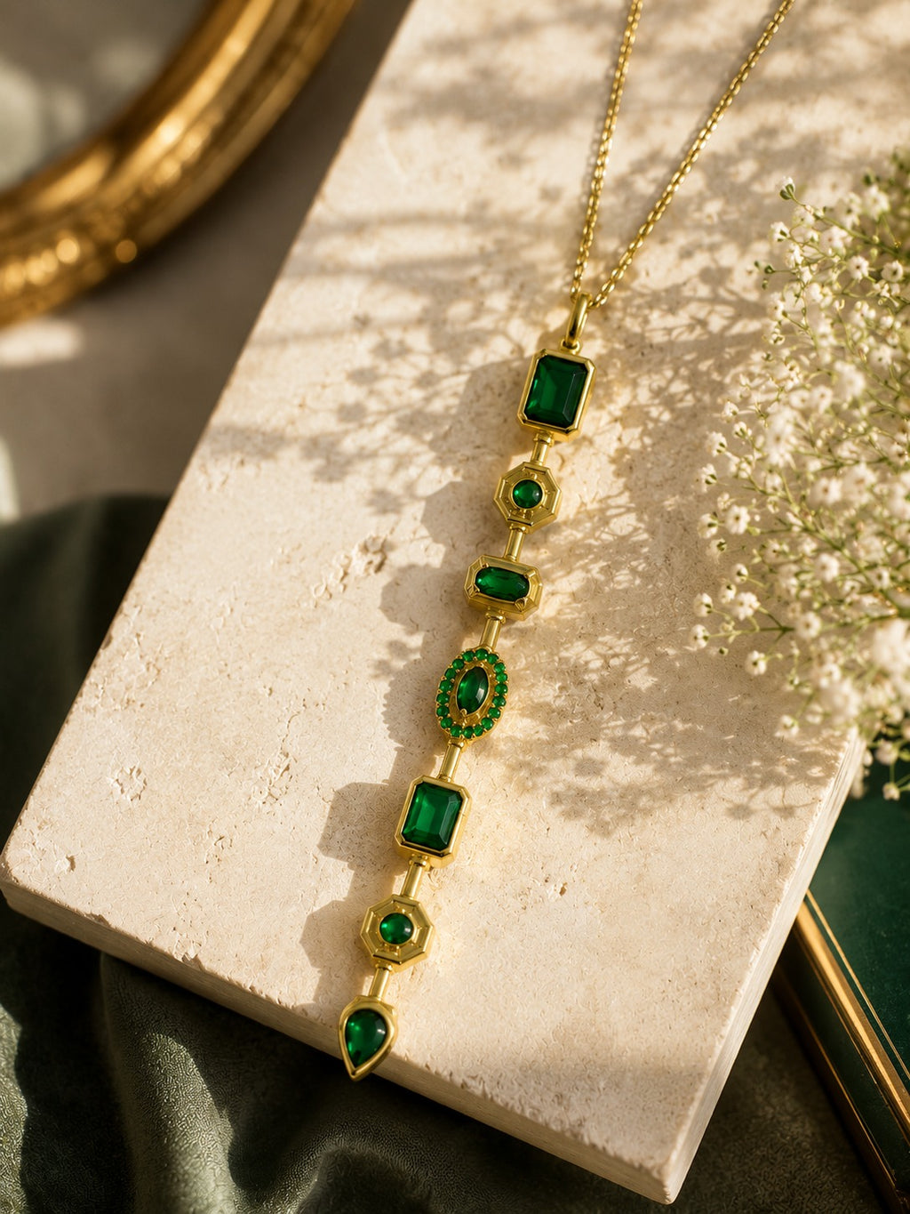 Emerald Grace Pendant Necklace