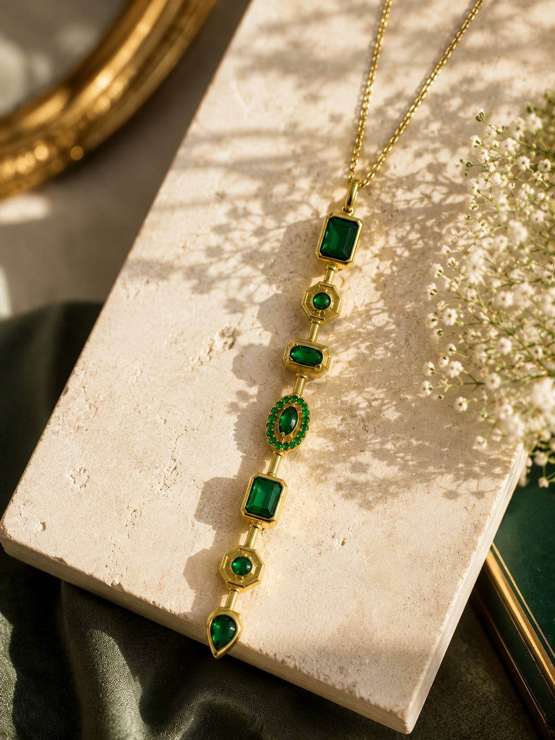 Emerald Grace Pendant Necklace