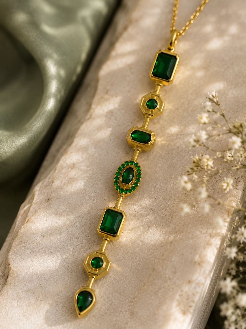 Emerald Grace Pendant Necklace