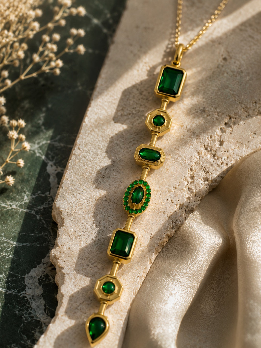 Emerald Grace Pendant Necklace