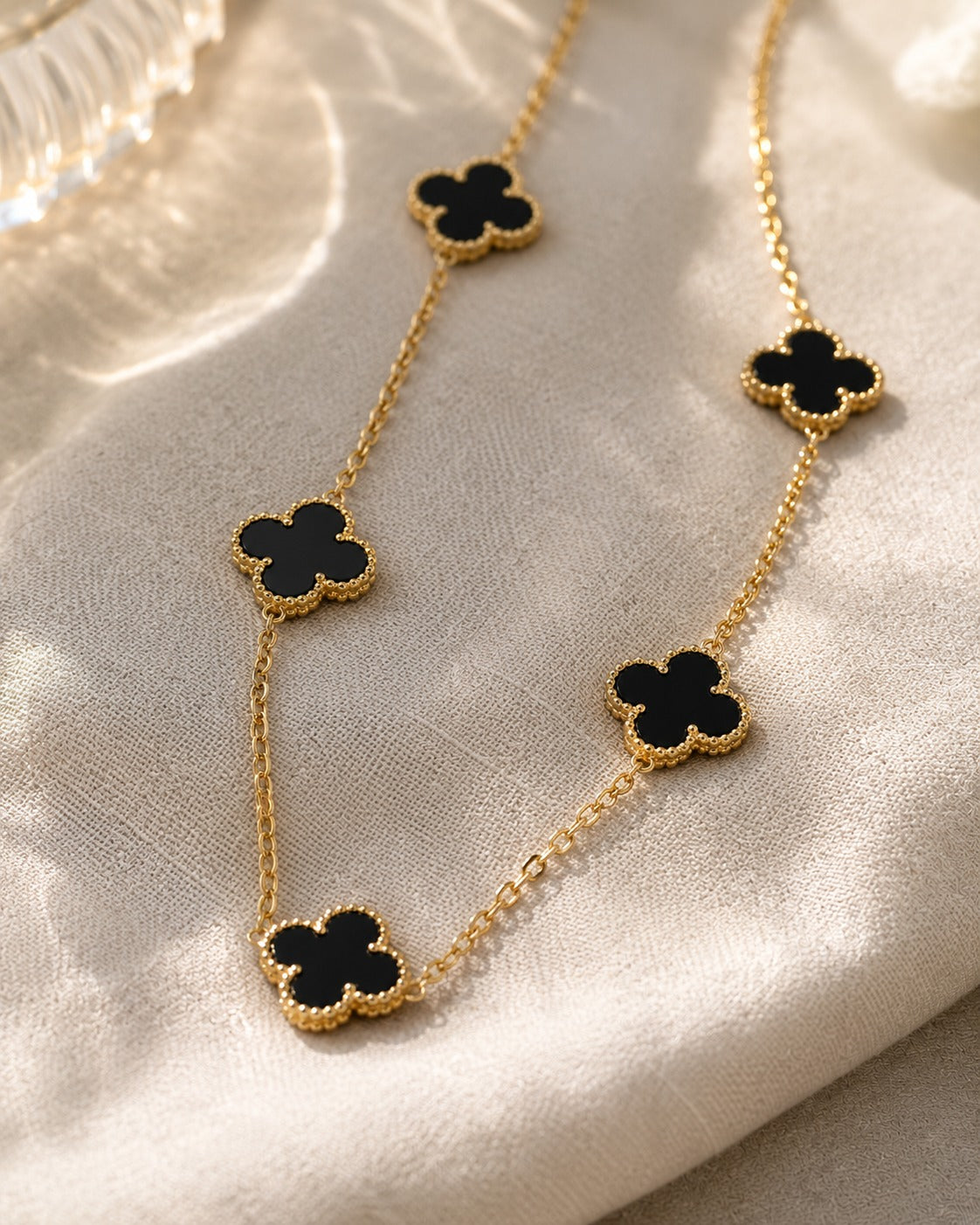 Midnight Clover Luxe Necklace